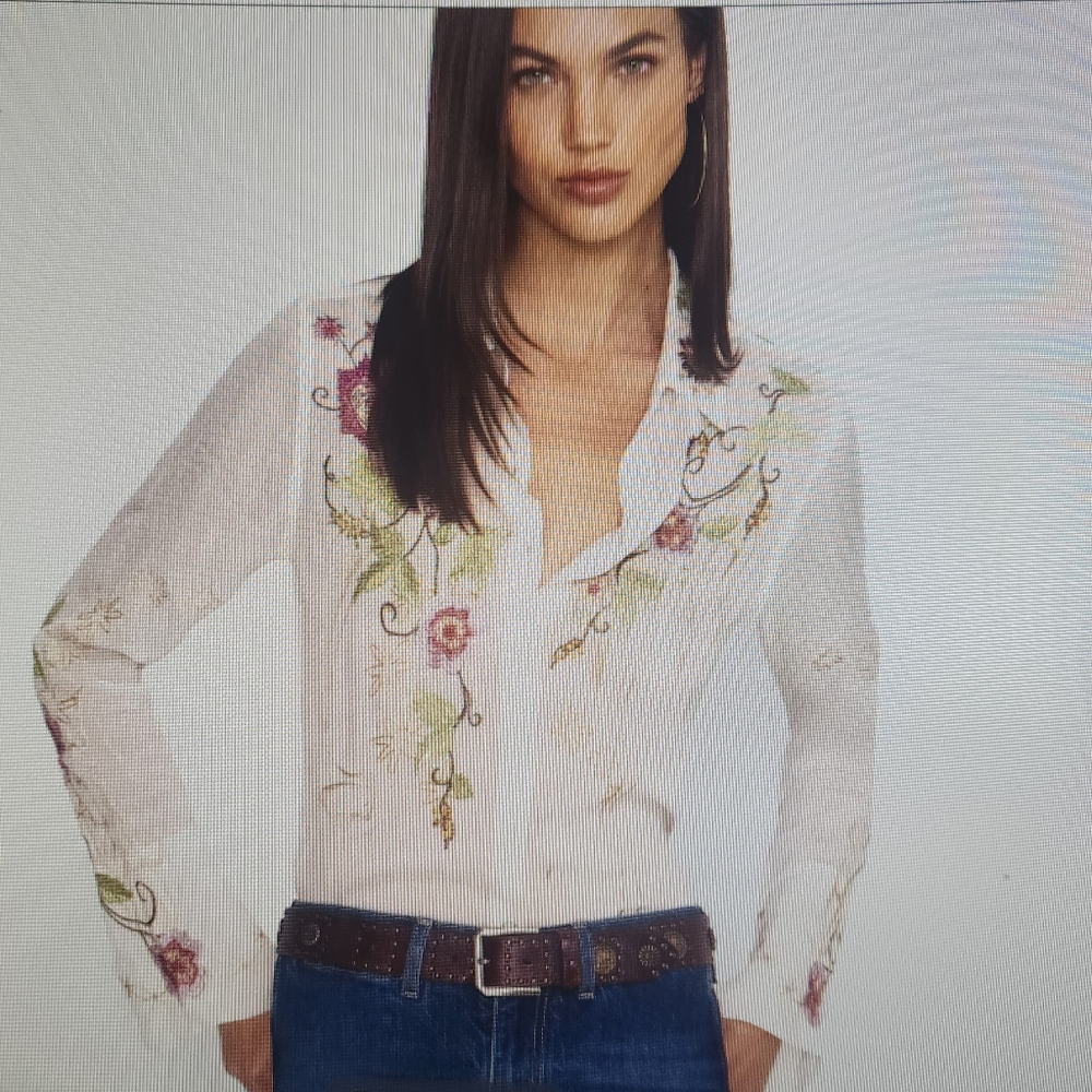 JOHNNY WAS Vintage Button Down Shirt